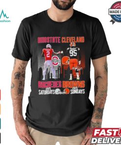 Emeka Egbuka Ohio State Buckeyes On Saturdays And Myles Garrett Cleveland Browns On Sundays Shirt