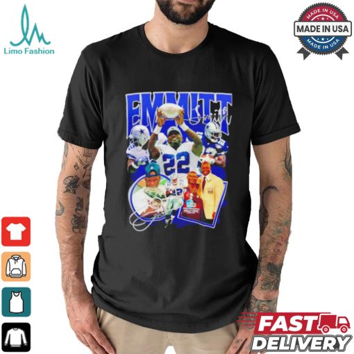 Emmitt Smith Dallas Cowboys signature vintage graphic shirt