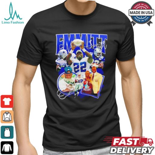 Emmitt Smith Dallas Cowboys signature vintage graphic shirt