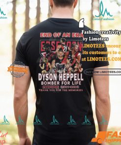 End Of An Era Dyson Heppell Bomber For Life Essedon 2011 2024 Thank You For The Memories T Shirt