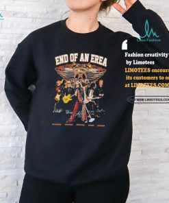 End Of An Erea Aerosmith Band Signature T Shirt