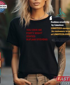 Ericat513 You Owe Me Forty Eight States Sufjan Stevens Shirt