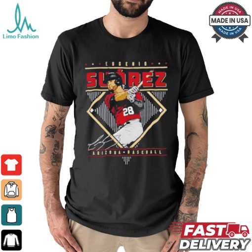 Eugenio Suarez Arizona Diamondbacks signature diamond baseball shirt