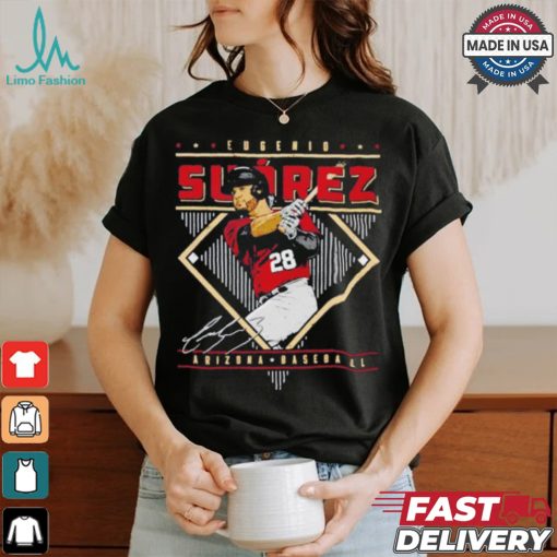 Eugenio Suarez Arizona Diamondbacks signature diamond baseball shirt