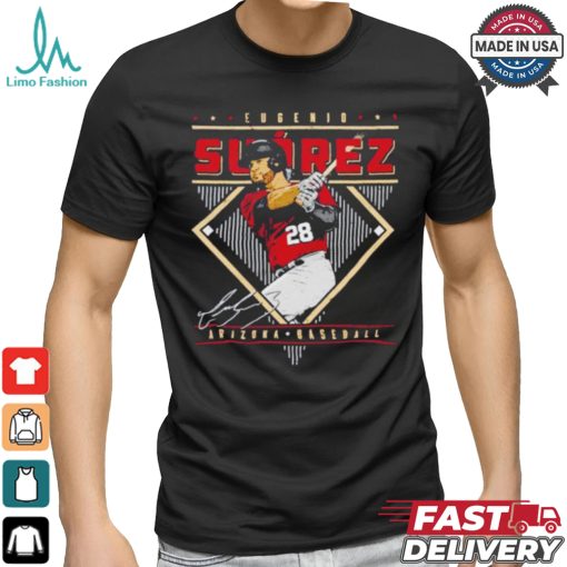 Eugenio Suarez Arizona Diamondbacks signature diamond baseball shirt