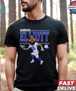 Ezekiel Elliott Dallas Cartoon Football Signature shirt