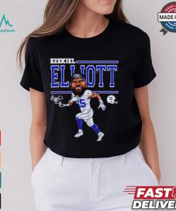 Ezekiel Elliott Dallas Cartoon Football Signature shirt