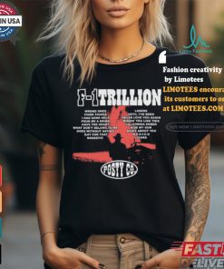 F 1 Trillion Tracklist shirt