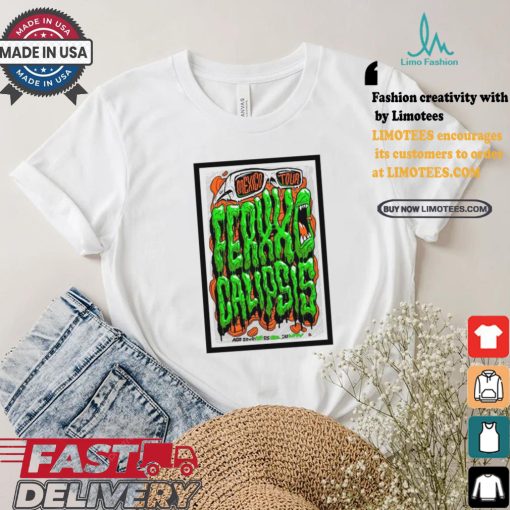 Ferxxocalipsis mexico tour 2024 concert poster artist shirt