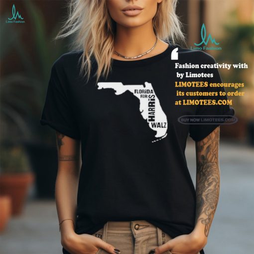 Florida Map for Harris Walz 2024 T Shirt