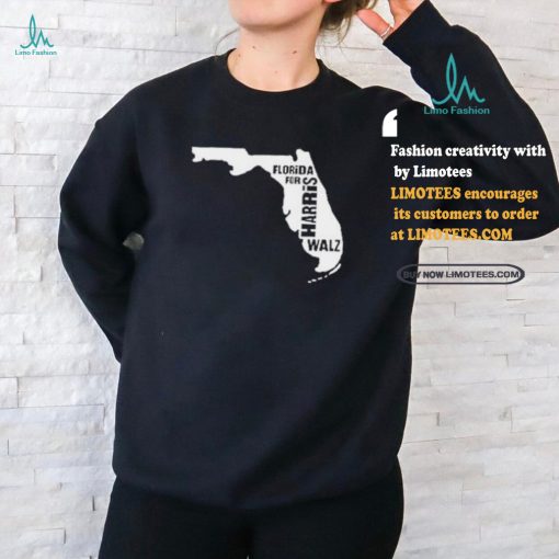 Florida Map for Harris Walz 2024 T Shirt