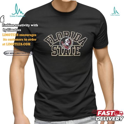 Florida State Seminoles Black Classic Boxy Crop T Shirt