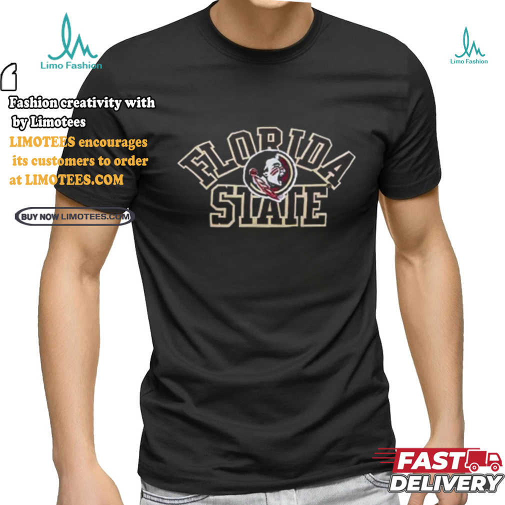 Florida State Seminoles Black Classic Boxy Crop T Shirt Florida State Seminoles Black Classic Boxy Crop T Shirt