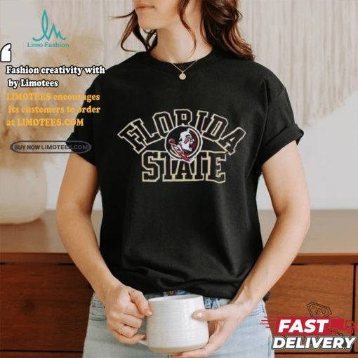 Florida State Seminoles Black Classic Boxy Crop T Shirt