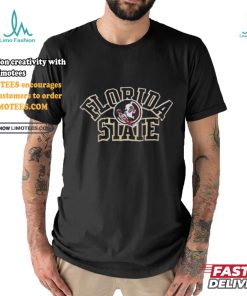 Florida State Seminoles Black Classic Boxy Crop T Shirt