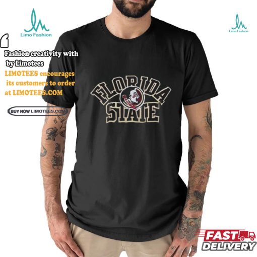 Florida State Seminoles Black Classic Boxy Crop T Shirt