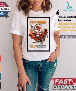 Foo fighters in concord ca on august 13 2024 tour poster shirt