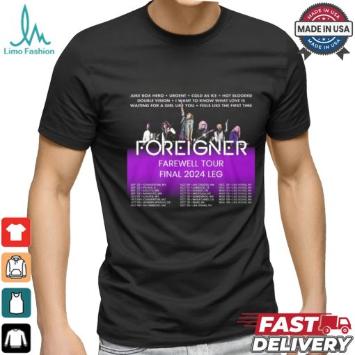 Foreigner Farewell Tour 2024 Shirt