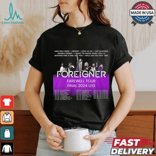 Foreigner Farewell Tour 2024 Shirt