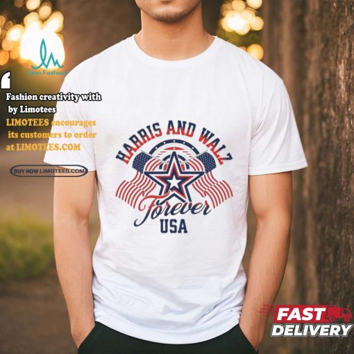 Forever Kamala Harris and Tim Walz Waltz US flag shirt