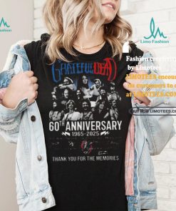 Funny Grateful dead 60th anniversary 1965 2025 thank you for the music shirt