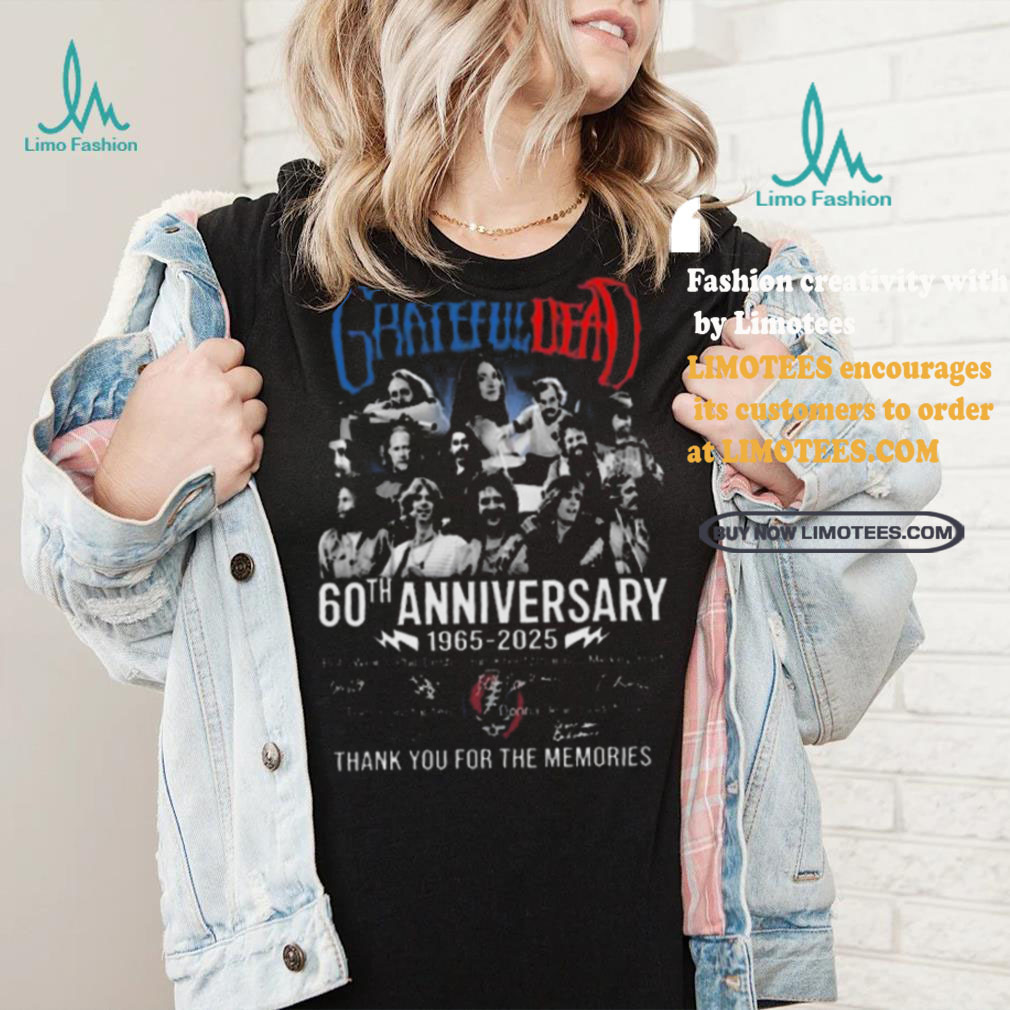 Funny Grateful dead 60th anniversary 1965 2025 thank you for the music shirt Funny Grateful dead 60th anniversary 1965 2025 thank you for the music shirt