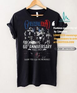 Funny Grateful dead 60th anniversary 1965 2025 thank you for the music shirt