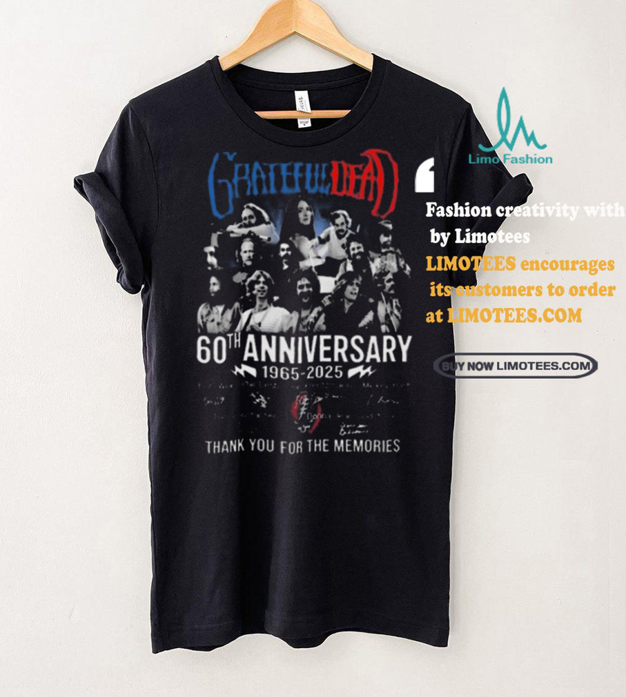 Funny Grateful dead 60th anniversary 1965 2025 thank you for the music shirt Funny Grateful dead 60th anniversary 1965 2025 thank you for the music shirt