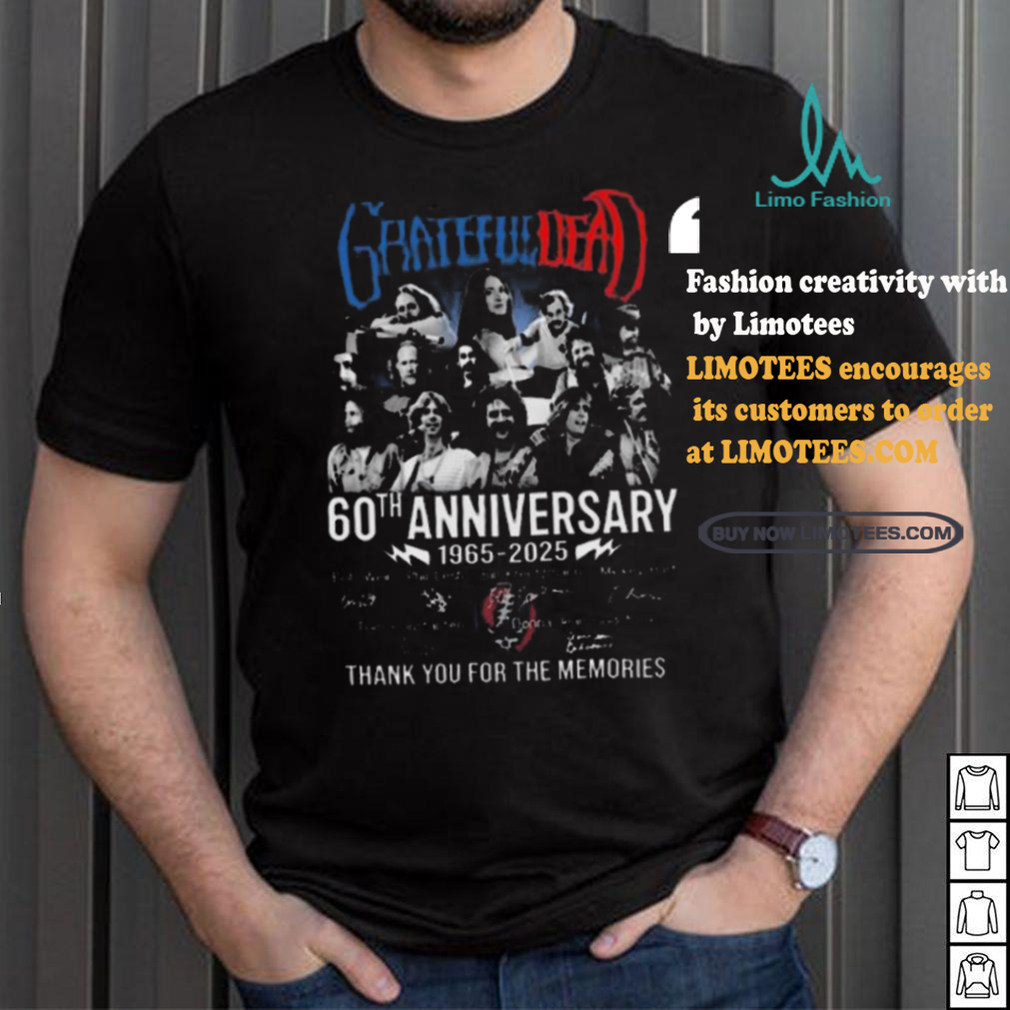 Funny Grateful dead 60th anniversary 1965 2025 thank you for the music shirt Funny Grateful dead 60th anniversary 1965 2025 thank you for the music shirt