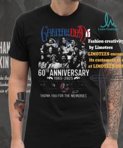 Funny Grateful dead 60th anniversary 1965 2025 thank you for the music shirt