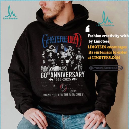 Funny Grateful dead 60th anniversary 1965 2025 thank you for the music shirt