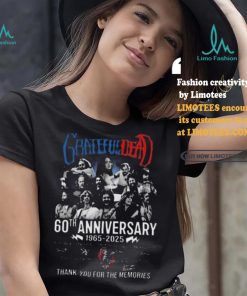 Funny Grateful dead 60th anniversary 1965 2025 thank you for the music shirt