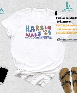 Funny Harris Walz weird and kinda wonderful 2024 Groovy T Shirt