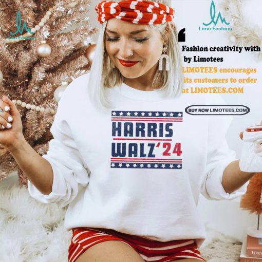 Funny Vintage Harris Walz 2024 Presidential Election T Shirt