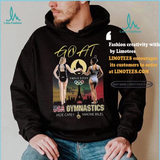 GOAT Paris 2024 USA Gymnastics Jade Carey and Simone Biles Signatures shirt