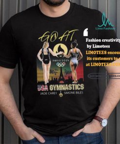 GOAT Paris 2024 USA Gymnastics Jade Carey and Simone Biles Signatures shirt