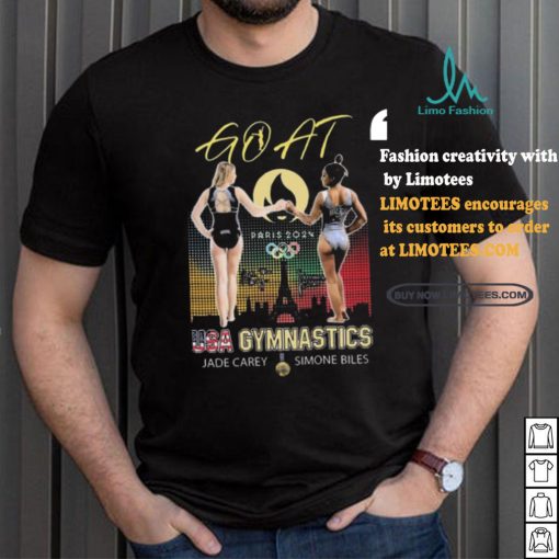 GOAT Paris 2024 USA Gymnastics Jade Carey and Simone Biles Signatures shirt