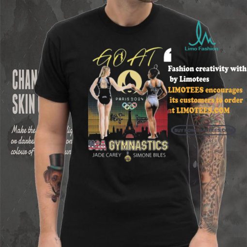 GOAT Paris 2024 USA Gymnastics Jade Carey and Simone Biles Signatures shirt