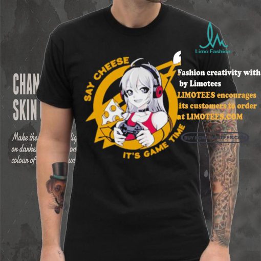 Gamer Girl Power Cheese & Victory shirt