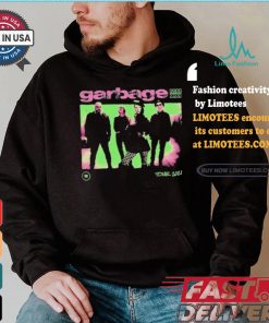 Garbage Pink And Green Photo Tour 2024 T shirt