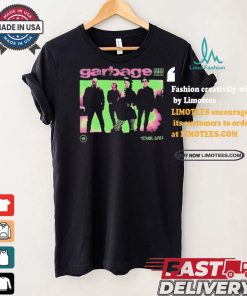 Garbage Pink And Green Photo Tour 2024 T shirt