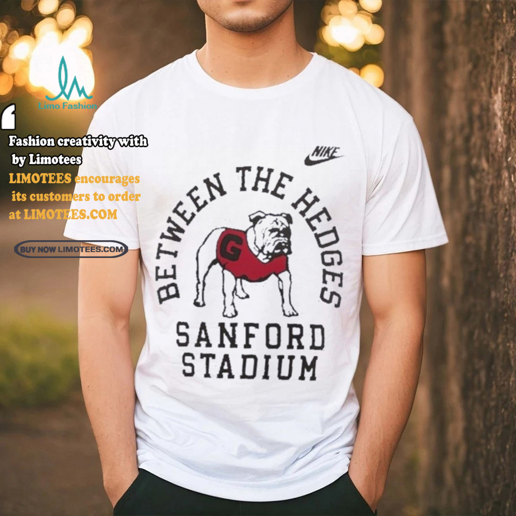 Georgia Bulldogs Nike Between The Hedges Sanford Stadium Shirt Georgia Bulldogs Nike Between The Hedges Sanford Stadium Shirt