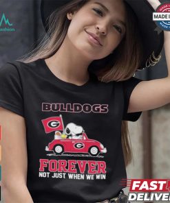 Georgia Bulldogs Snoopy Fan Forever Not Just When We Win And Lose T Shirt