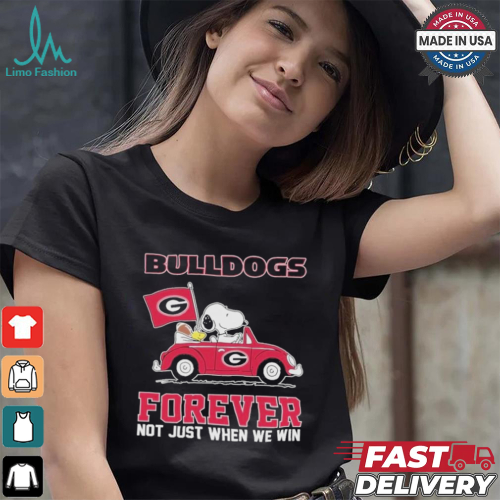 Georgia Bulldogs Snoopy Fan Forever Not Just When We Win And Lose T Shirt Georgia Bulldogs Snoopy Fan Forever Not Just When We Win And Lose T Shirt