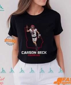 Georgia Football Carson Beck State Star Shirt, hoodie, sweater, long sleeve and tank top Georgia Football Carson Beck State Star Shirt