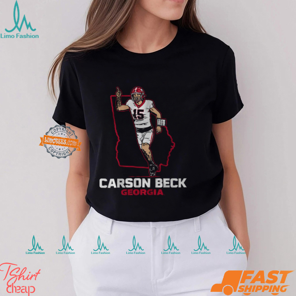 Georgia Football Carson Beck State Star Shirt Georgia Football Carson Beck State Star Shirt