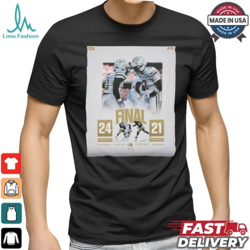 Georgia Tech Football Win 24 21 Florida State Football 2024 Aer Lingus College Football Classic Final Score Shirt