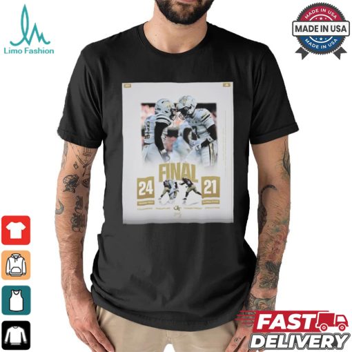 Georgia Tech Football Win 24 21 Florida State Football 2024 Aer Lingus College Football Classic Final Score Shirt