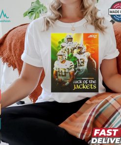 Georgia Tech Stuns No. 10 Florida state luck of the jackets poster shirt, hoodie, sweater, long sleeve and tank top Georgia Tech Stuns No. 10 Florida state luck of the jackets poster shirt