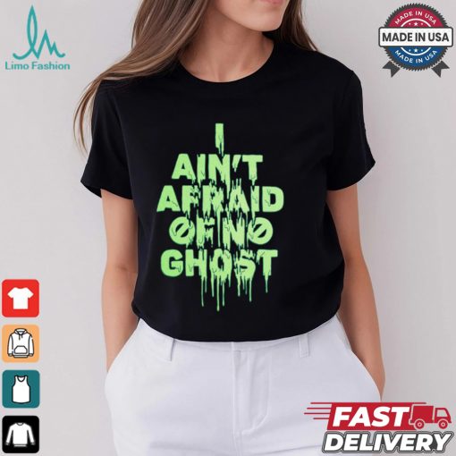 Ghostbusters   Neon Green Text Shirt